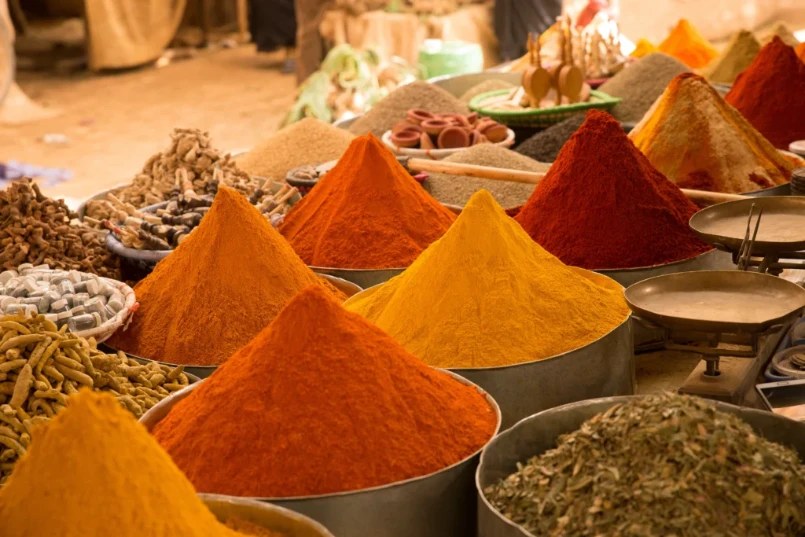 Organic Indian spices ready for export